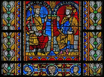 Ventana w5 que representa a David y Salomón
