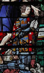 Ventana w5 que representa a un donante - Jean de Laval