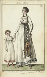 Mujer y niño con cortes de pelo Caracalla
