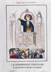 Club de mujeres durante la Comuna, 1871