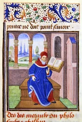 Zaqaquin, de Histoire des Philosophes, finales del siglo XV