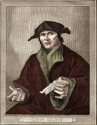 Retrato de Jean Calvin (1509-1564), reformador religioso y escritor francés.