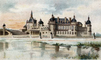 Vista del castillo de Chantilly (Oise)