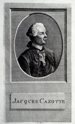 Retrato del autor Jacques Cazotte 1720-1792, siglo XVIII