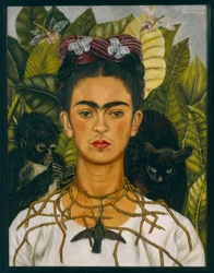 Autorretrato con collar de espinas