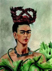 Autorretrato con trenza