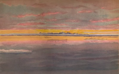 Atardecer en la Costa Norte de Asia, al Norte de la Boca del Chatanga, 1893, 1897