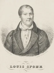Retrato de Louis Spohr 1784-1859, c. 1830-1840