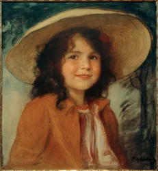 Retrato de Hedda, la hija del artista