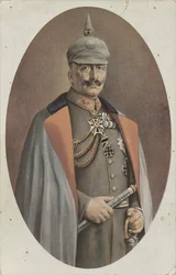 repro después del retrato pintado Wilhelm II por R. Grabendorff Kaiser Wilhelm II (título sobre el objeto)