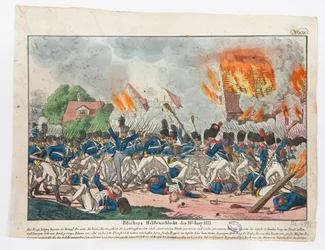 El heroico Blucher en batalla, 16 de junio de 1815, 1815