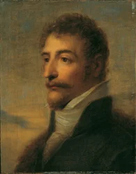 Busto de un hombre barbudo