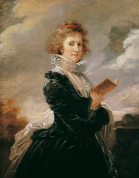 La actriz Josefa Hortensia Füger, esposa del artista