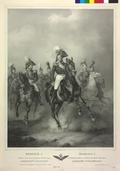 Retrato ecuestre Nicolás I (litografía)