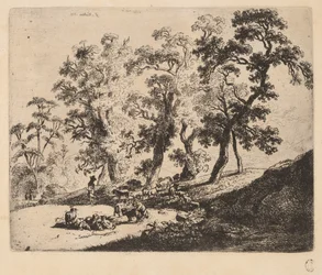 Paisaje con pastores