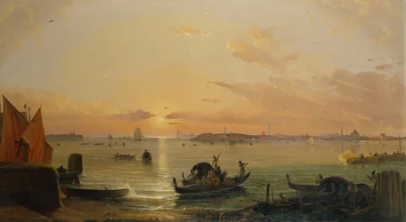 Venecia vista desde el Lido (óleo)
