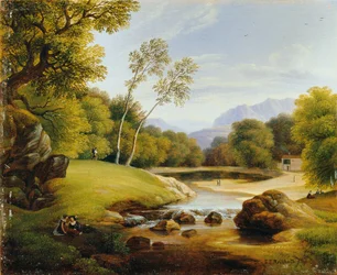 pareja en paisaje