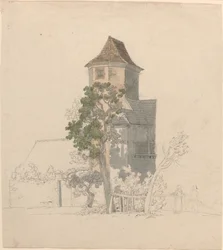 Torre de una Casa Fortificada [recto]