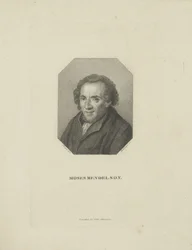 Retrato de Moses Mendelssohn 1729-1786, 1818