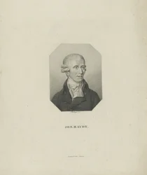Retrato del compositor Joseph Haydn