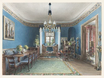 Salón Azul del castillo de Fischbach