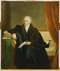 Banquero Barón Bernhard von Eskeles (pintura sobre lienzo)