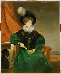 Caecilie, esposa del banquero Freiherr Bernhard von Eskeles (pintura sobre lienzo)