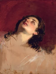 Estudio de la cabeza de una mujer