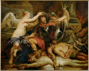 El triunfo del vencedor (pintura sobre lienzo)