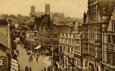 Calle Alta de Lincoln, finales del siglo XIX-principios del siglo XX