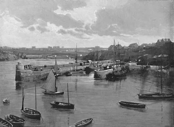 Puerto de Newquay, c. 1896