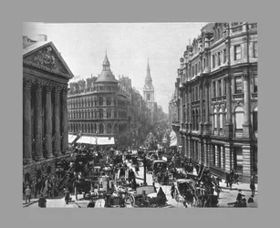 La Mansion House y Cheapside, Londres, c1900