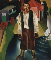 El idiota junto al estanque, c.1926 (óleo sobre lienzo)