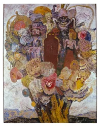 Árbol en flor (óleo sobre lienzo)