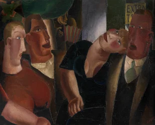 Village Sweethearts (óleo sobre lienzo)