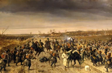 La batalla de Oberselk el 3 de febrero de 1864