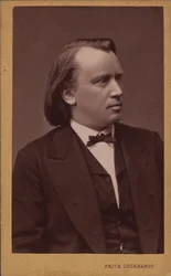Retrato del compositor Johannes Brahms 1833-1897, c. 1875