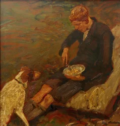 Niño con perro