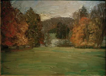 Parque en otoño cerca de Weimar