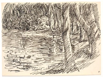 Un lago en el bosque