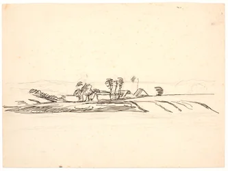 Paisaje con una granja