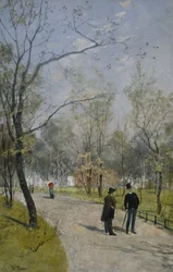Desde el Jardín Real (óleo sobre lienzo)