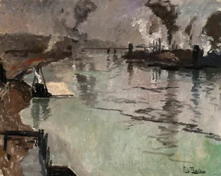 Chimeneas a lo largo del río