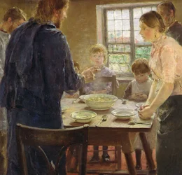 Cristo con los Campesinos (detalle), c.1887-88