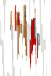 Trazados abstractos en tonos rojos y marrones