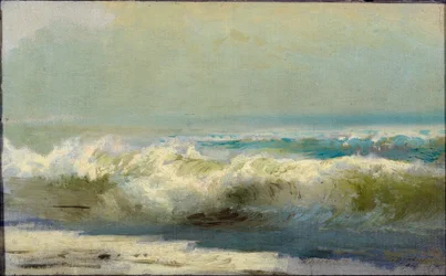 Surf en Yalta par Vasilyev, Fyodor Alexandrovich (1850-1873). Óleo sobre lienzo