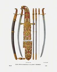 El sable del Gran Príncipe Vladimir II Monomakh de Kiev, 1840s