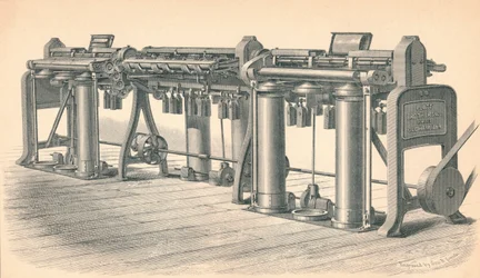 Marco de dibujo, por Platt, Brothers & Co. Oldham, 1874