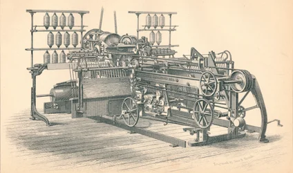 Mula autoactuante. Principio de Sharp & Roberts, por P. MacGregor, Manchester, 1874