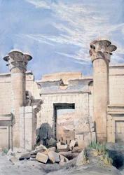 Entrada al Templo de Ramsés III, Egipto